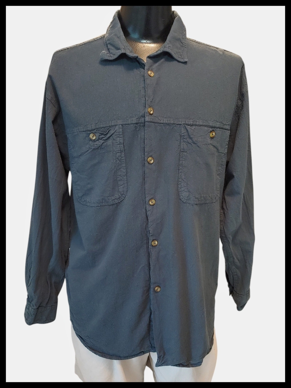 Vintage Teal Stefano Man Casual Button Down